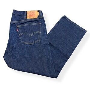 Levi's 501 XX Mens Button Fly Denim Jeans Indigo Wash 42X30 Straight Leg Red Tab